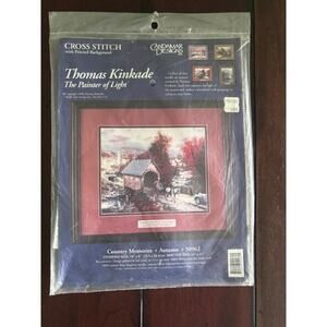 VTG 1996 Thomas Kinkade Country Memories Cross Stitch Kit‎ 50962 Candamar